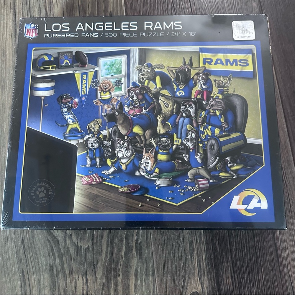 Los Angeles Rams puzzle 500 piece purebred fans 24 x 18 NEW sealed FOOTBALL